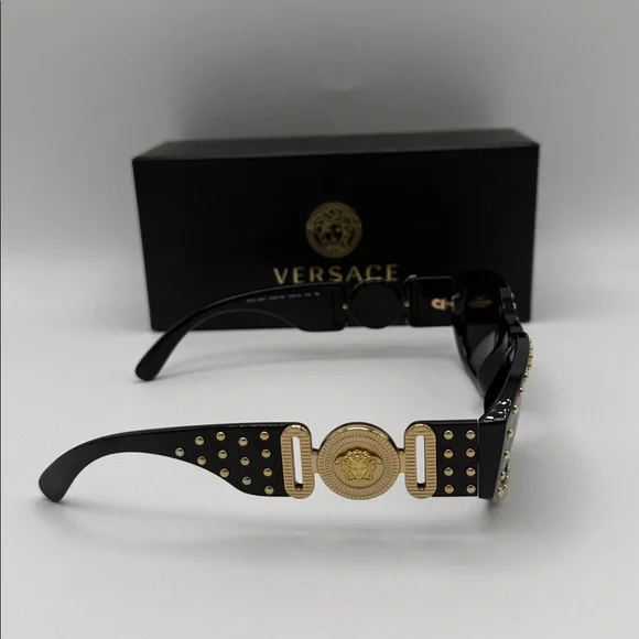 Versace Medusa Biggie Studded Sunglasses - Picture 5 of 15